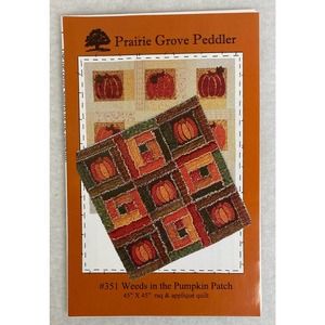 Prairie Grove Peddler “Weeds InThe Pumpkin Patch” Lap Quilt Wall Hamgimg Kit